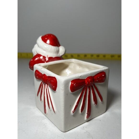 Vintage Santa Claus Christmas Ceramic Planter Brazil 1950s Retro Decor - Picture 7 of 14